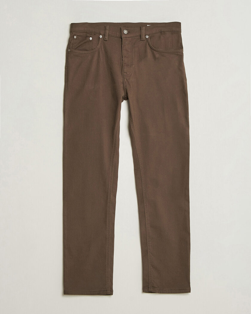 Gant Regular Fit Soft Twill 5-Pocket Pants Shadow Brown – Brown
