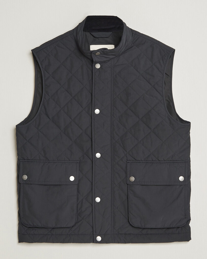 新品 ルードギャラリー ベスト (Mr. TEDDY VEST) Morris Teddy Quilted Vest Navy at CareOfCarl.com
