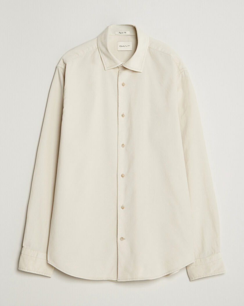 NN07 Cohen Tencel Corduroy Shirt Ecru at CareOfCarl.com