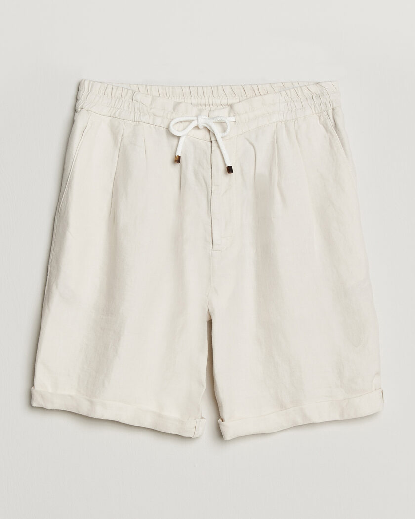 Brunello Cucinelli Drawstring Shorts Off White – White