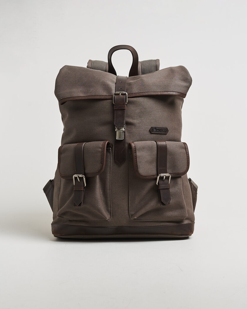 Gant Modern Premium Canvas Backpack Faded Taupe – Brown