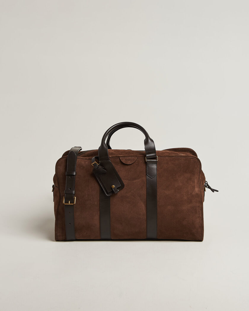Gant Suede Duffle Bag Soil Brown – Brown