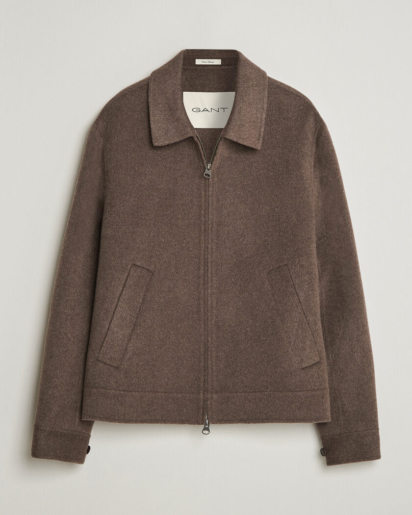 Gant Handstitched Wool/Cashmere Jacket Shadow Brown – Brown