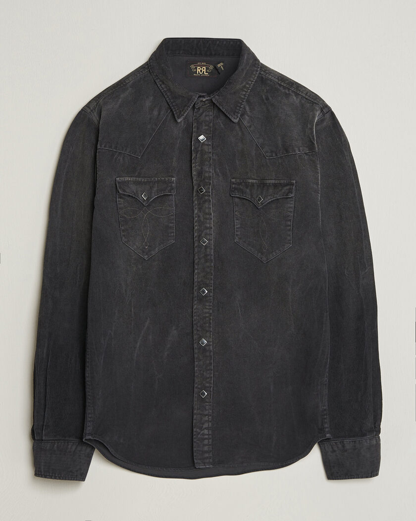 RRL Sawtooth Western Shirt Black at CareOfCarl.com