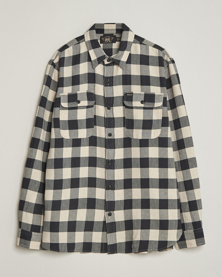 Auralee Super Light Wool Shirt Black at CareOfCarl.com