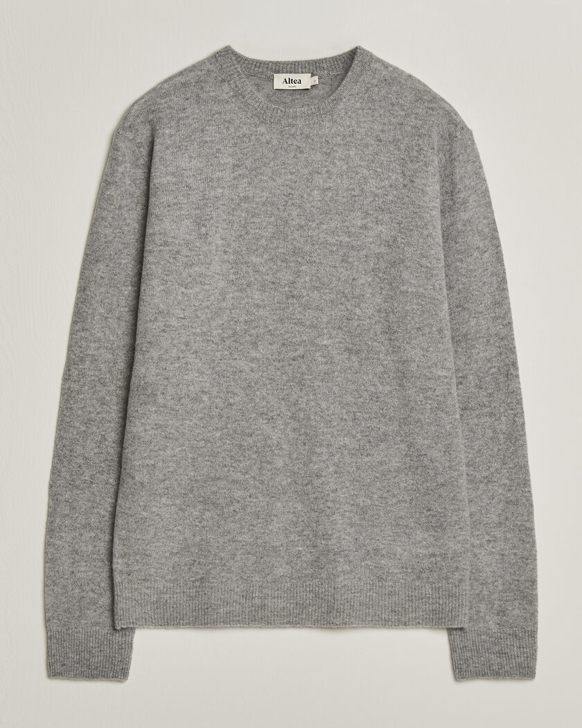 Altea Cloud Cashmere Blend Sweater Grey Melange – Grey