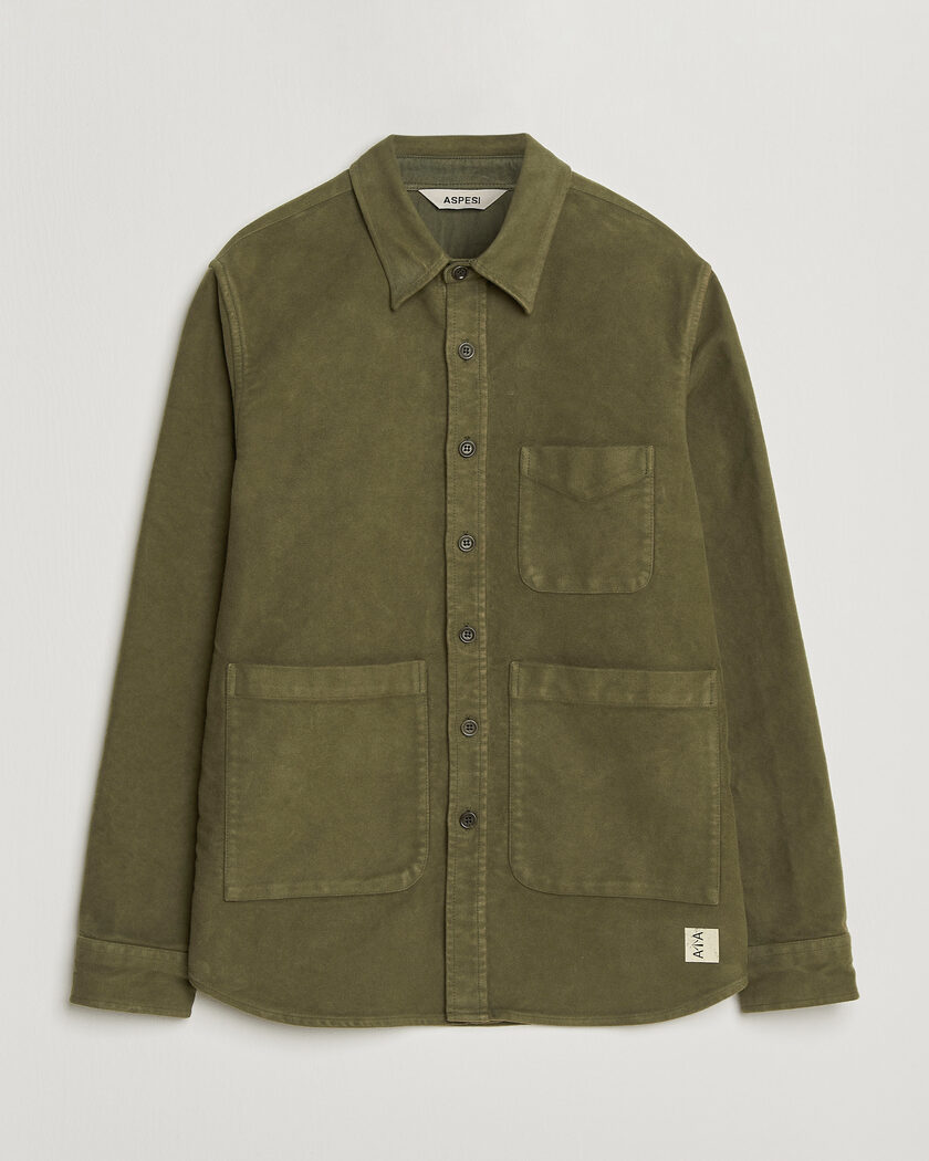 RRL Regiment Overshirt Olive at CareOfCarl.com
