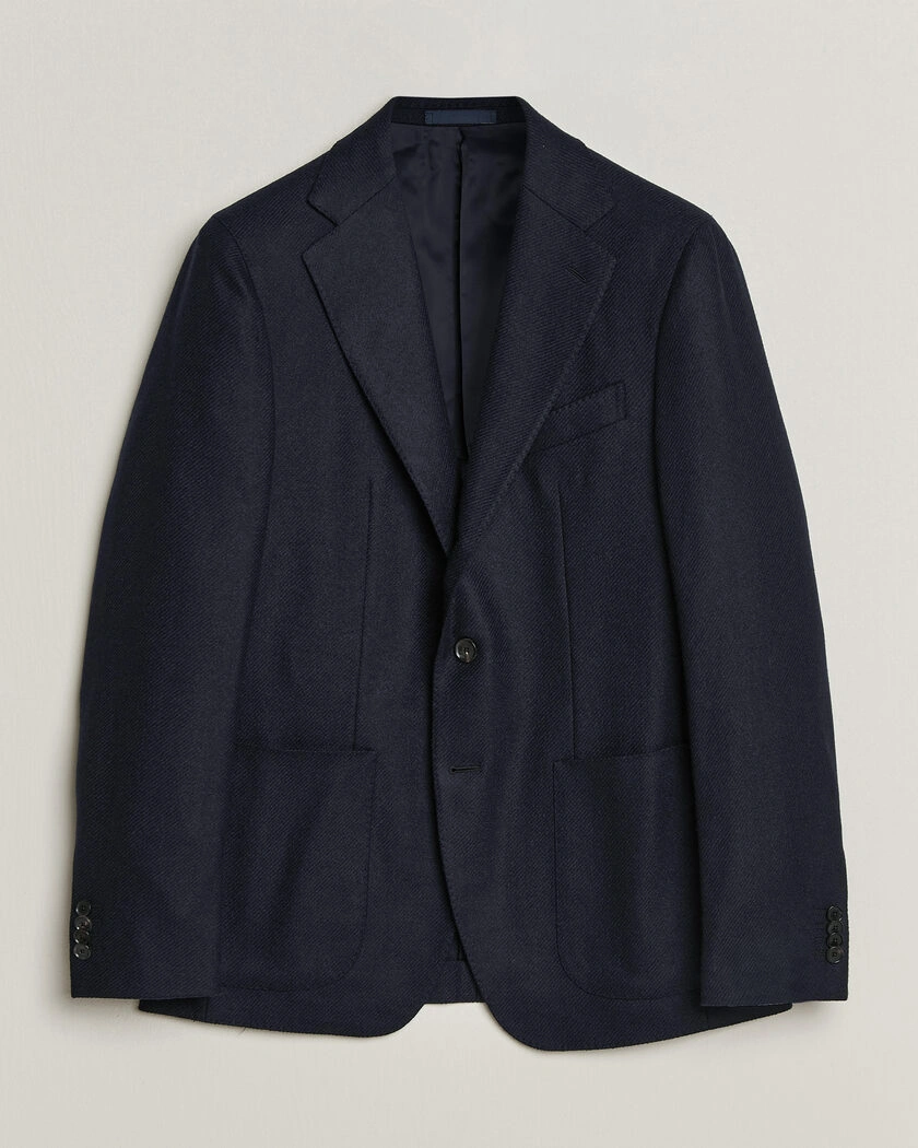 Caruso Aida Wool/Cashmere Blazer Navy – Blue
