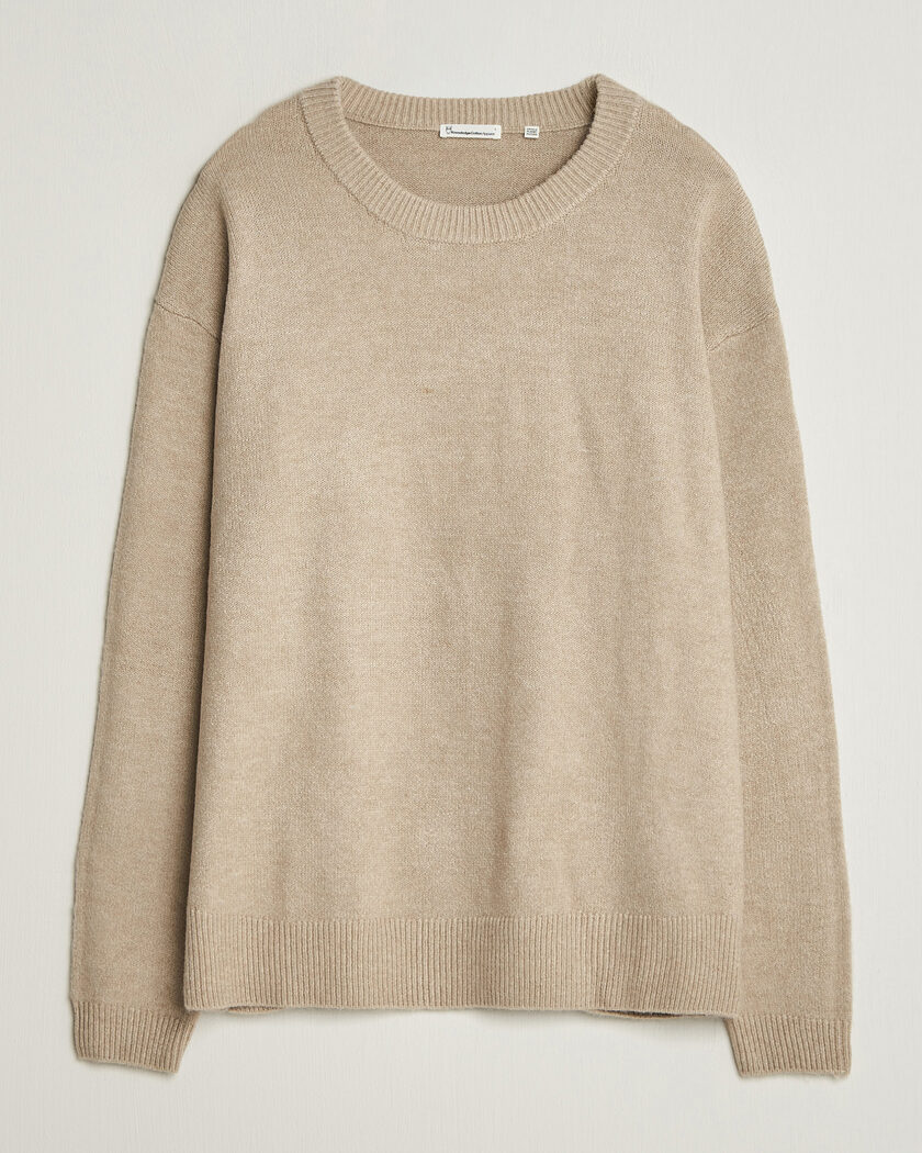  KnowledgeCotton Apparel Knitted Crewneck Feather Grey – Grey