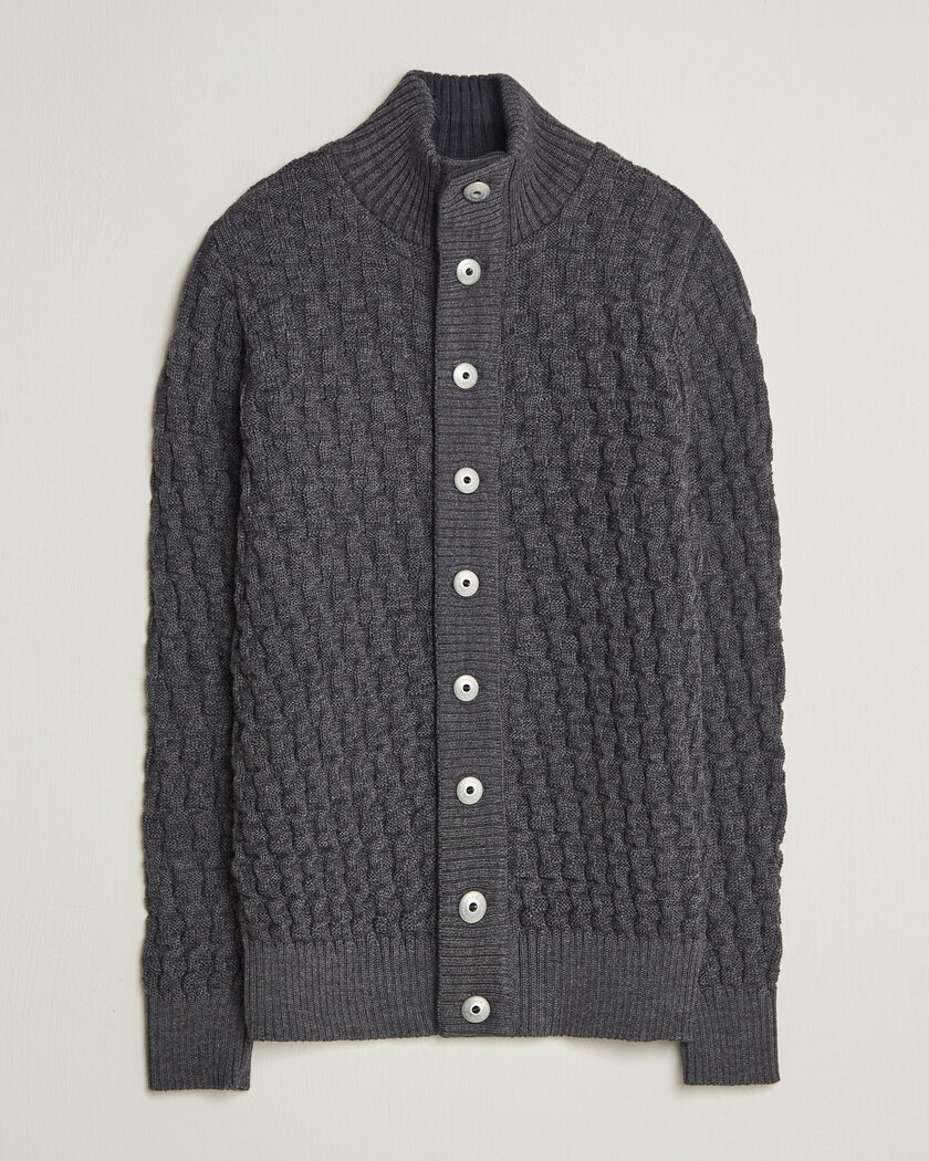 S.N.S. Herning Stark Cardigan Gneiss Grey – Grey