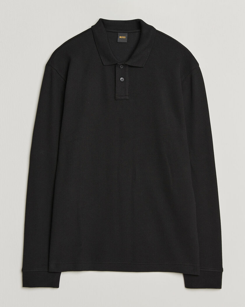 BOSS ORANGE Petempesto Polo Sweater Black – Black