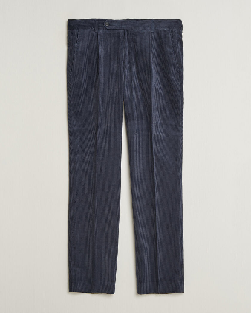 BOSS BLACK Perino Corduroy Suit Trousers Open Blue – Blue