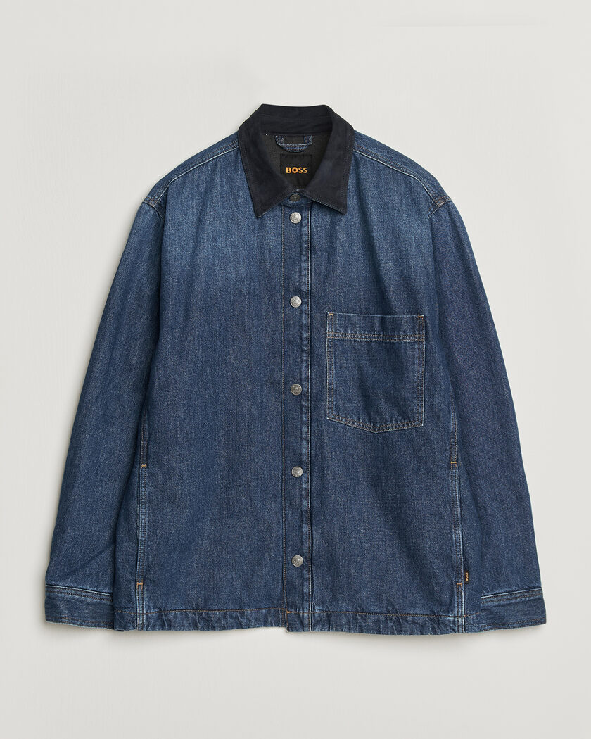 BOSS ORANGE Laredo Denim Overshirt Navy – Blue