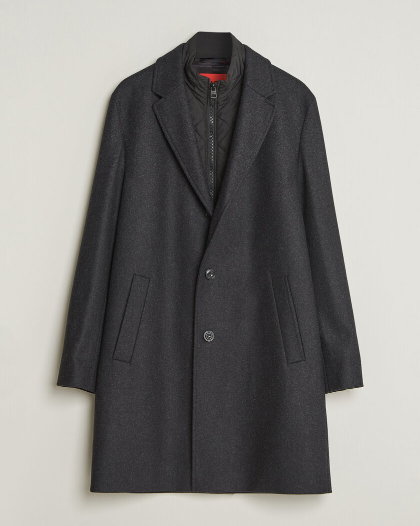 HUGO Milogan Bib Coat Black – Black