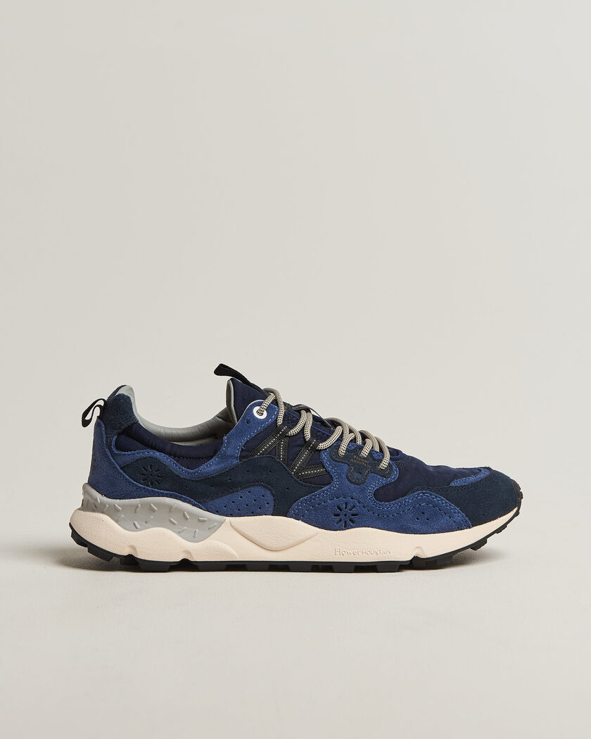 Flower Mountain Yamano 3 Cow Velour Sneaker Blue – Blue