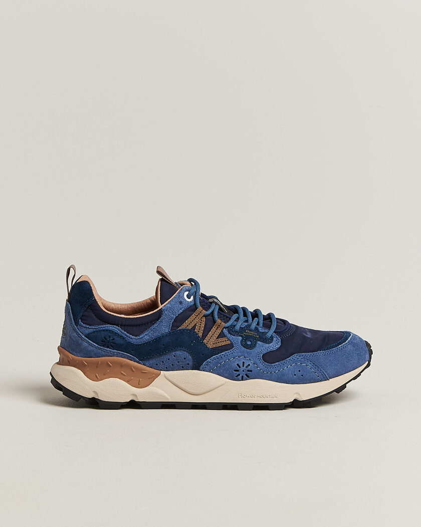 Flower Mountain Yamano 3 Suede/Nylon Sneaker Navy/Blue – Blue