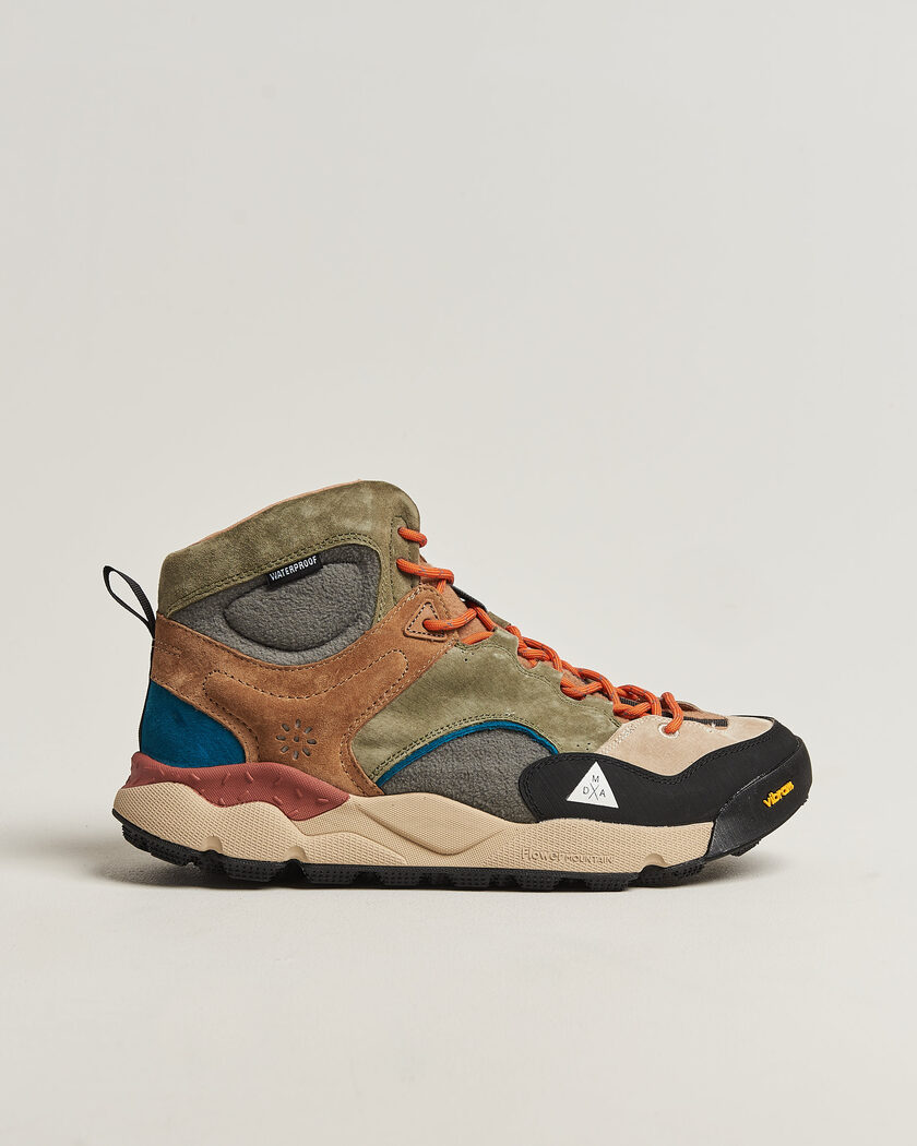 Flower Mountain Back Country Mid Suede/Leather Sneaker Multi – Grey
