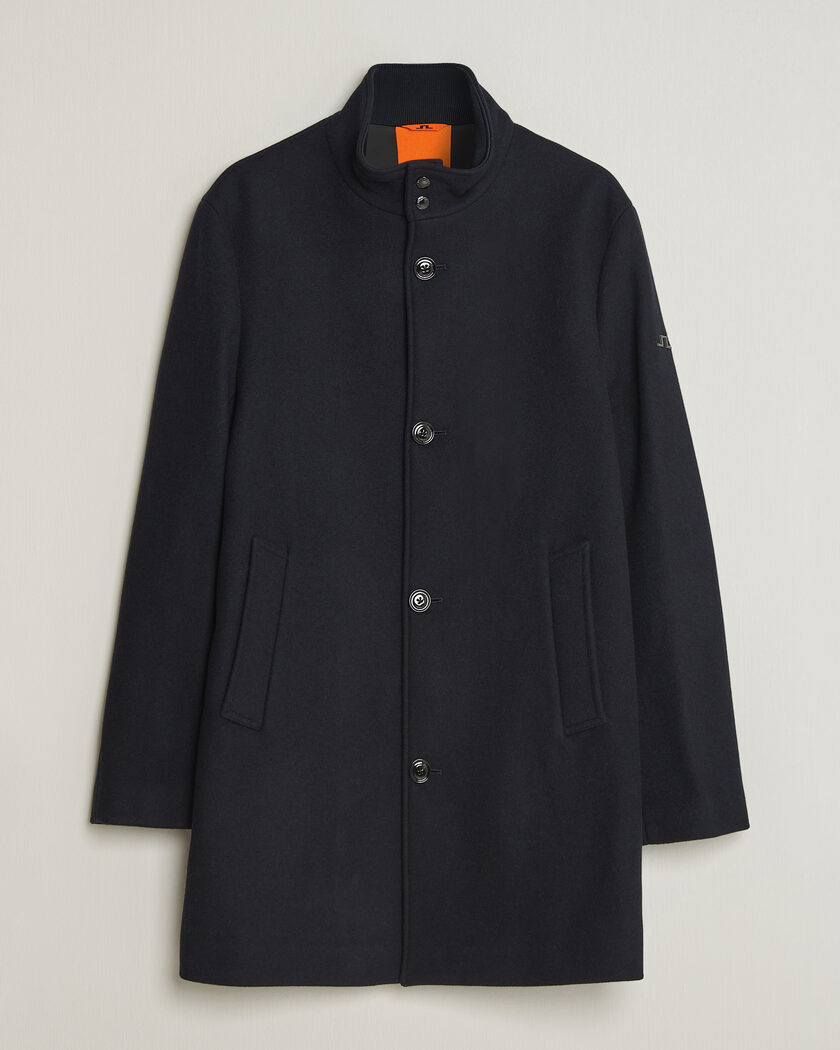 J.Lindeberg Lexon Wool Coat JL Navy – Blue