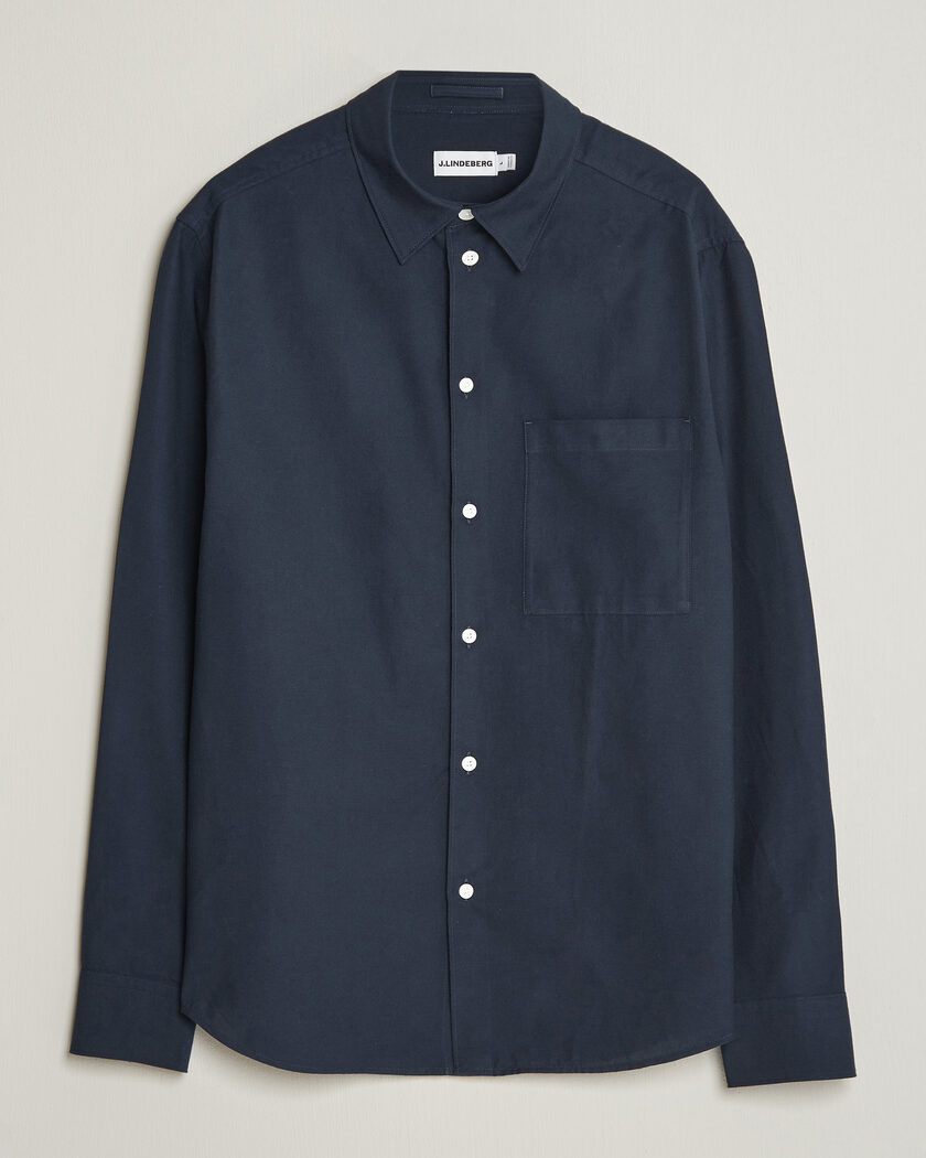 J.Lindeberg Marlon Flannel Shirt JL Navy – Blue