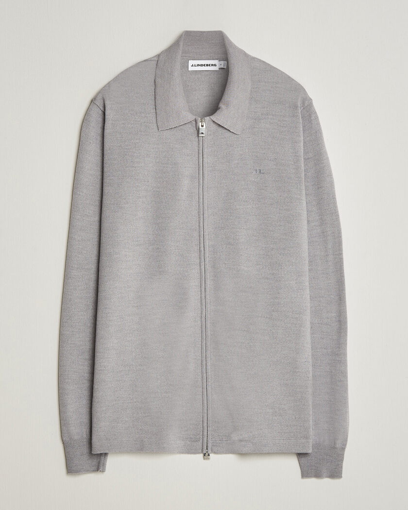 Fred Perry Taped Track Jacket Warm Grey at CareOfCarl.com