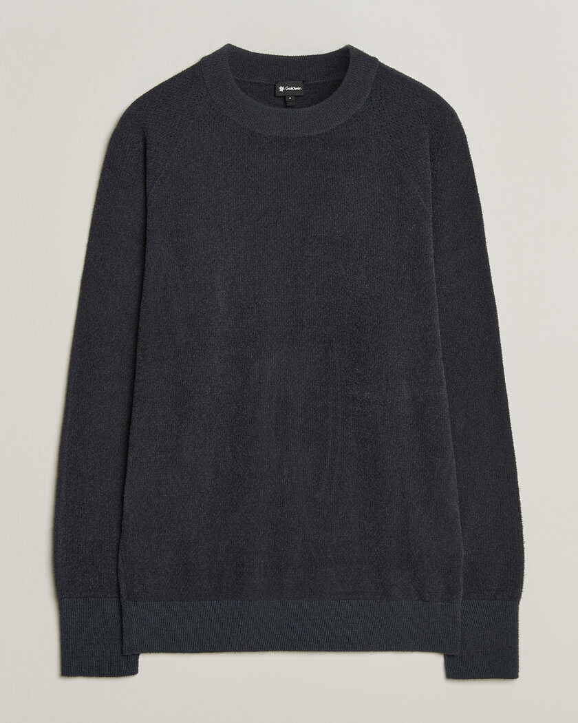 Zegna Oasi Cashmere Rib Crewneck Grey Melange at CareOfCarl.com