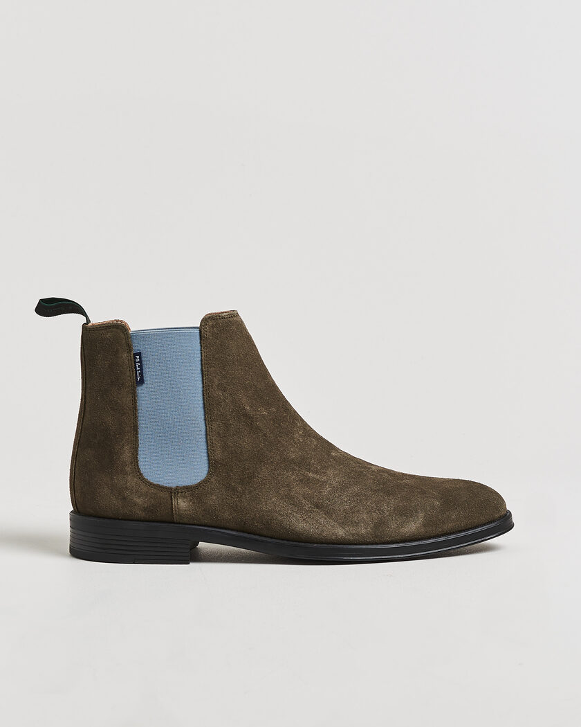 Polo Ralph Lauren Radford Chelsea Boot Black Rough-Out Suede at
