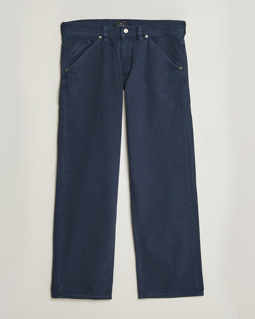 PS Paul Smith Relaxed Fit 5-Pocket Pants Navy – Blue