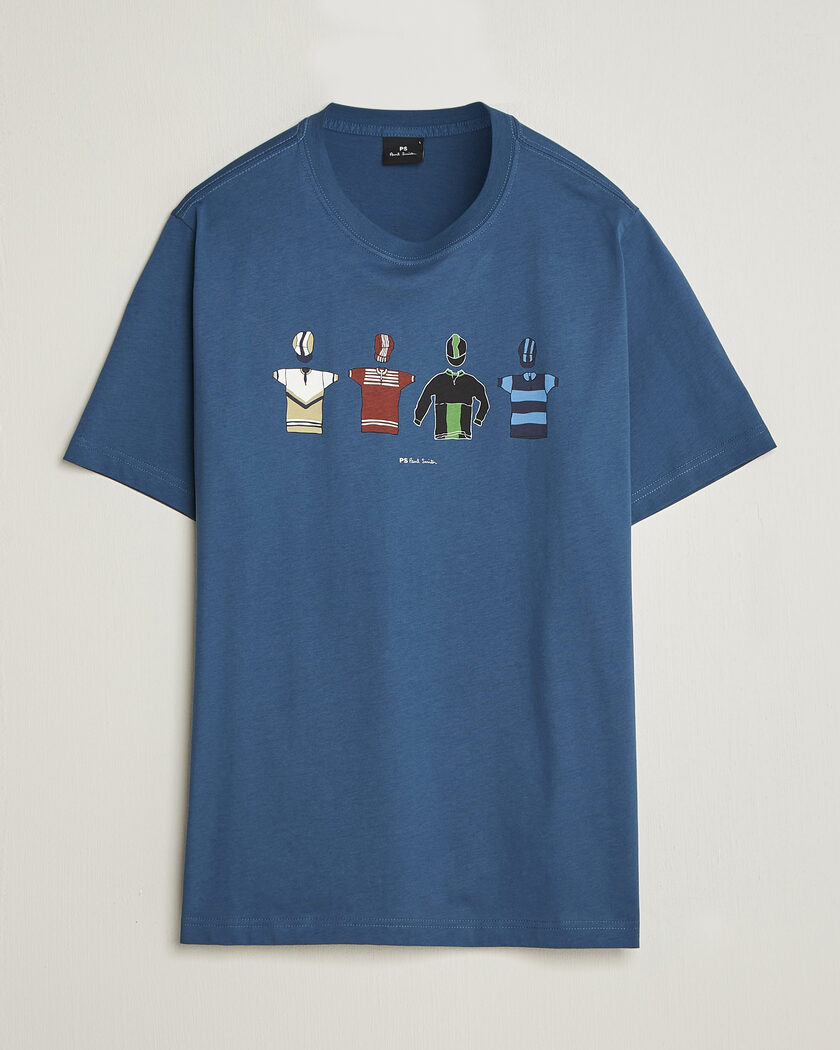 PS Paul Smith Cycle Jersey's Crew Neck T-Shirt Blue – Blue