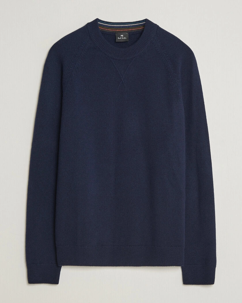 PS Paul Smith Wool Knitted Sweater Navy – Blue