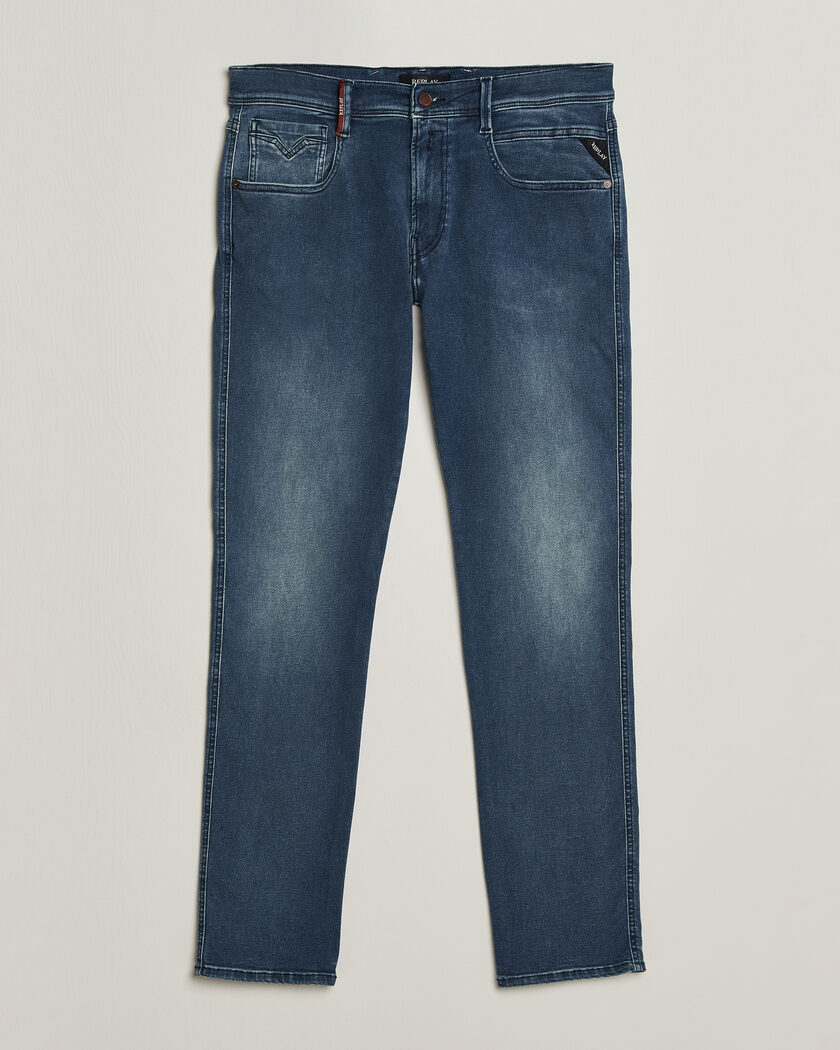 Replay Anbass Hyperflex Jeans Dark Blue – Blue