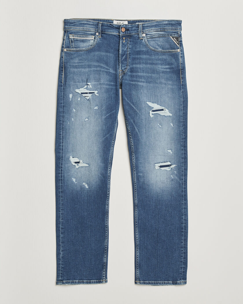 Replay Grover Super Stretch DNA Jeans Medium Blue – Blue