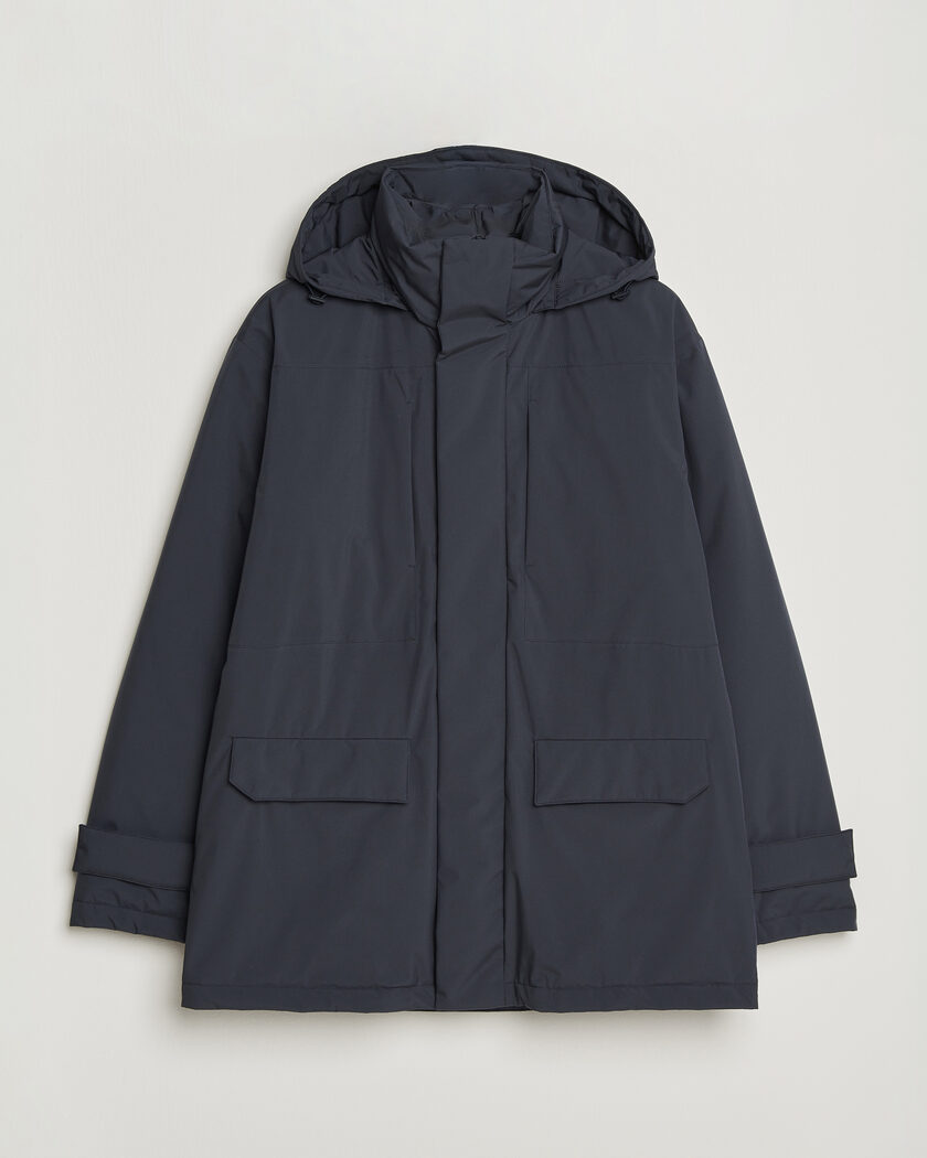 Herno Waterproof Down Coat Navy – Blue