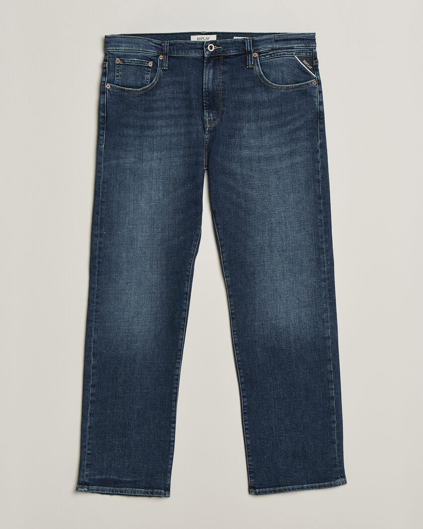 Replay Aideen Straight Fit Jeans Medium Blue – Blue