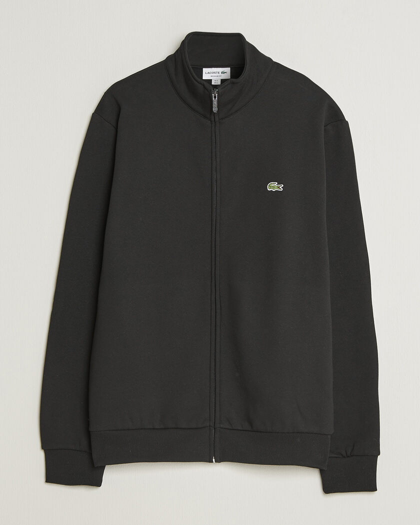 Lacoste Full Zip Sweater Black – Black