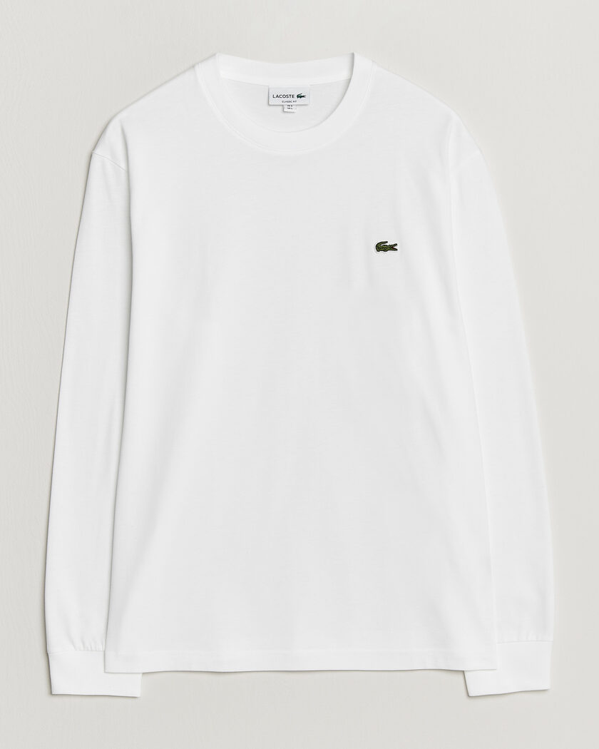 Lacoste Crew Neck Long Sleeve T-Shirt White – White