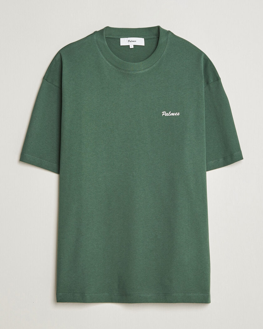 NN07 Jett Washed Crew Neck T-Shirt Sea Spray Green at CareOfCarl.com