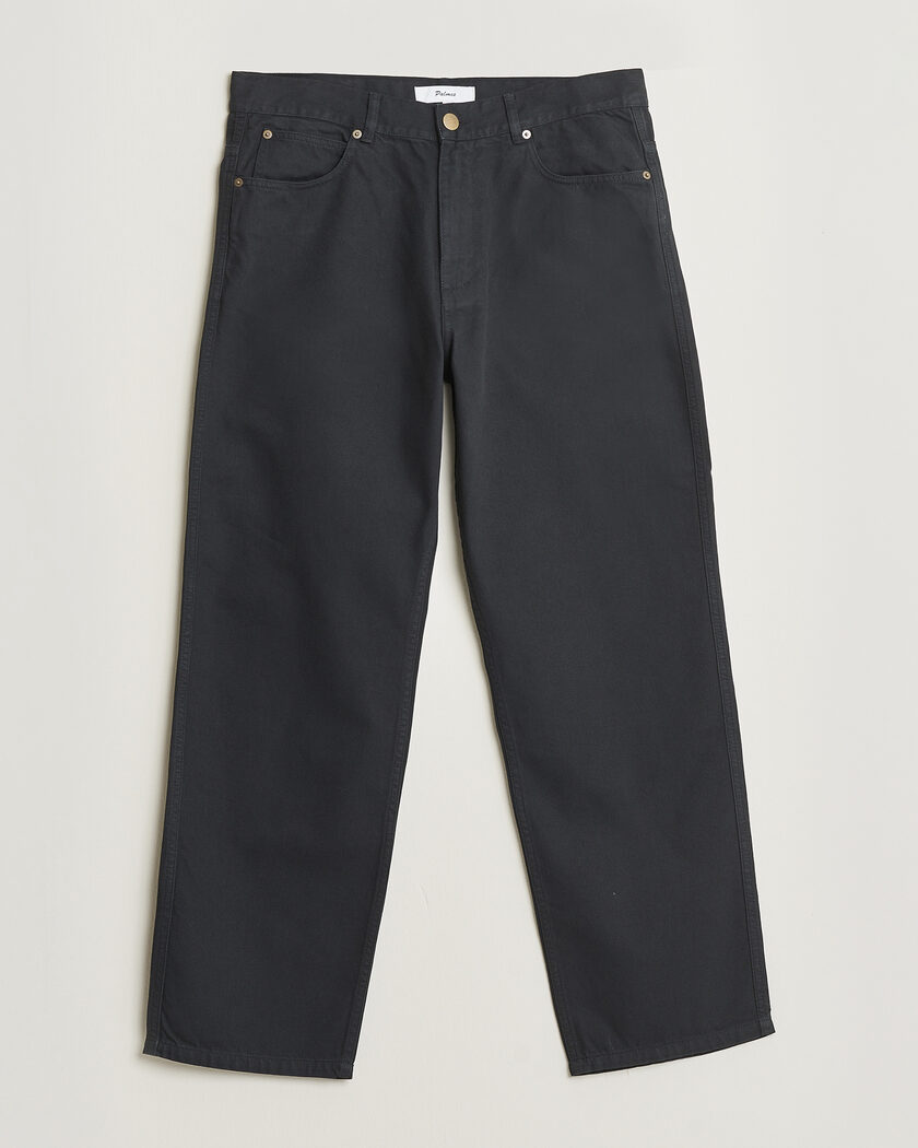 Palmes Coarse Trousers Black – Black