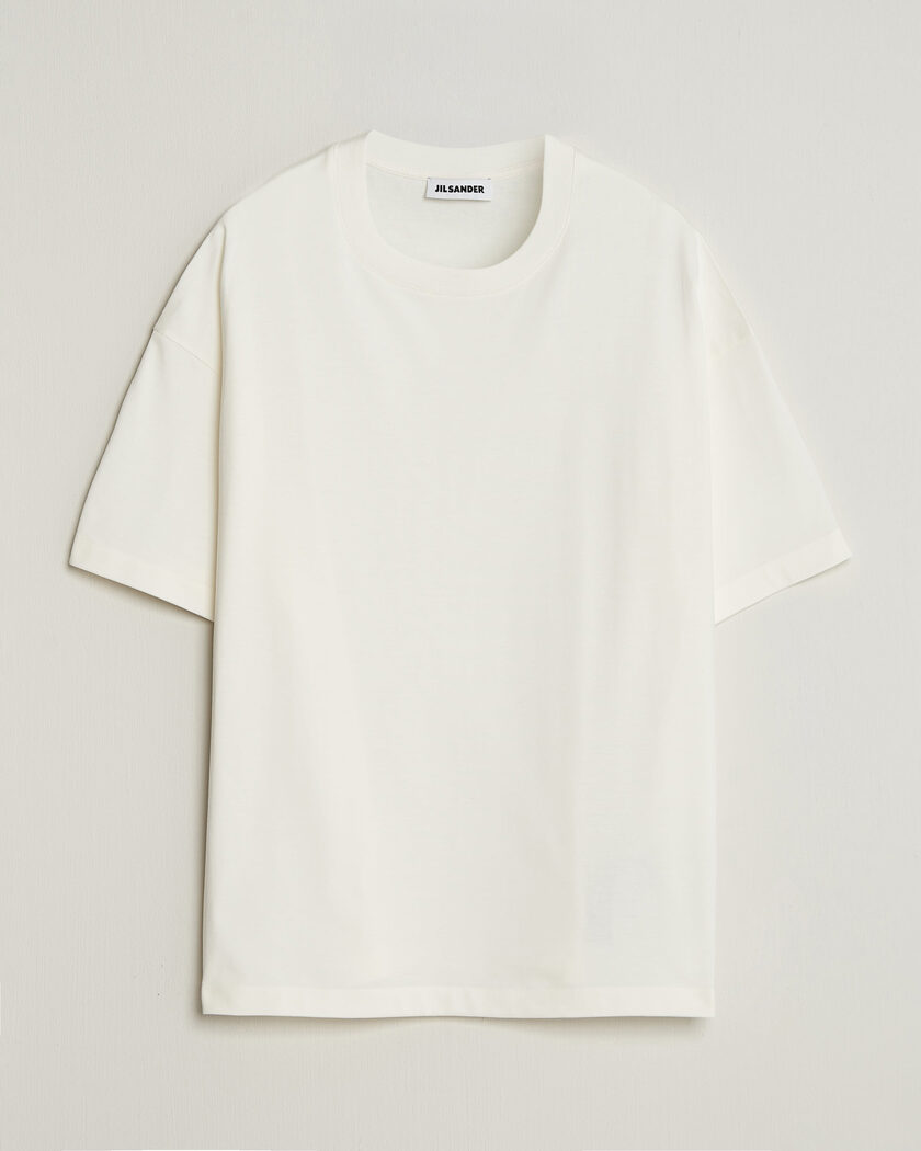 トップス THOM BROWNE Relaxed Fit SS Tee White 3 Thom Browne Relaxed Fit Short Sleeve T-Shirt White at CareOfCarl.com