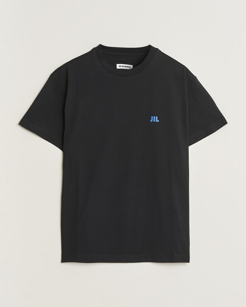 Jil Sander Short Sleeve Jil Logo T-Shirt Black – Black