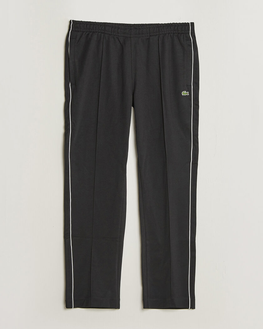 Lacoste Piqué Track Pants Black – Black