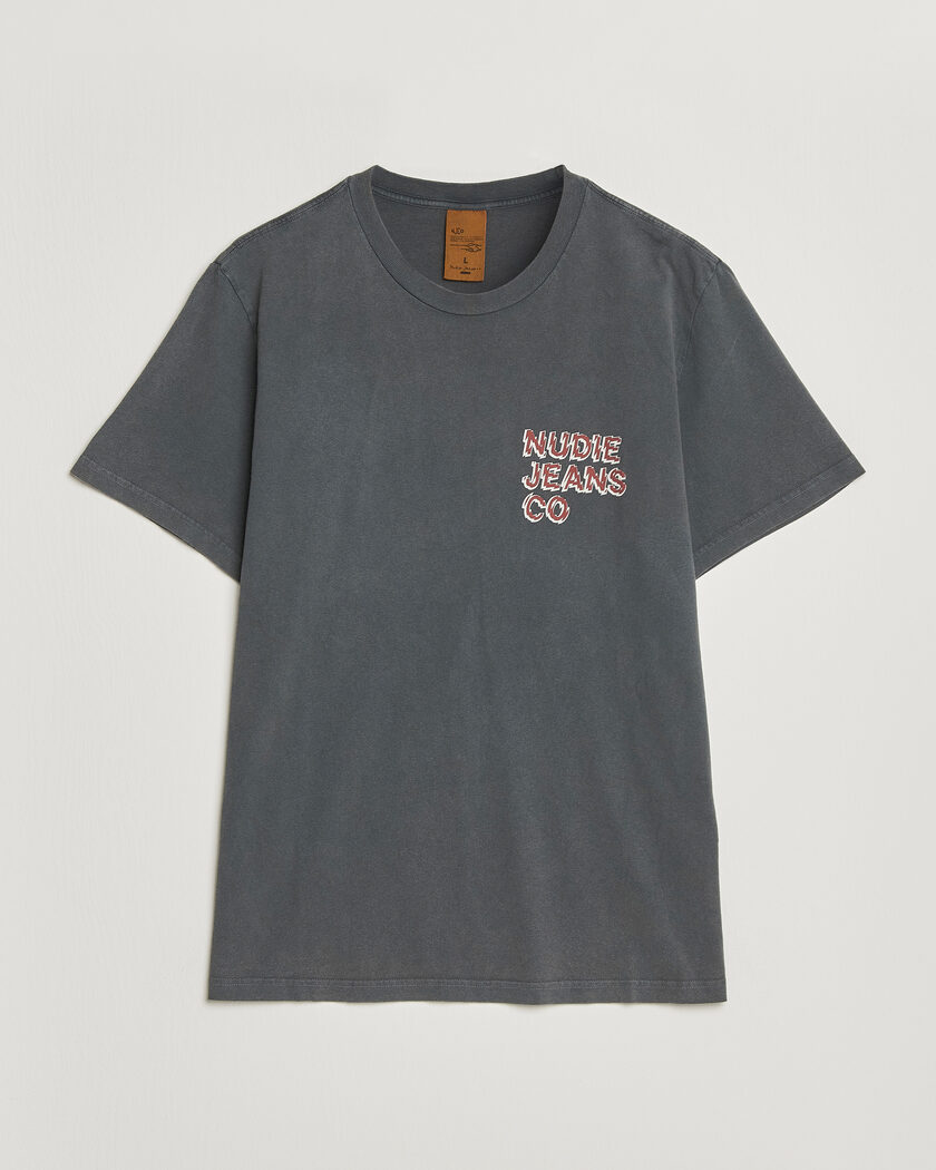Nudie Jeans Roy Life Tracks T-Shirt Antracite – Grey