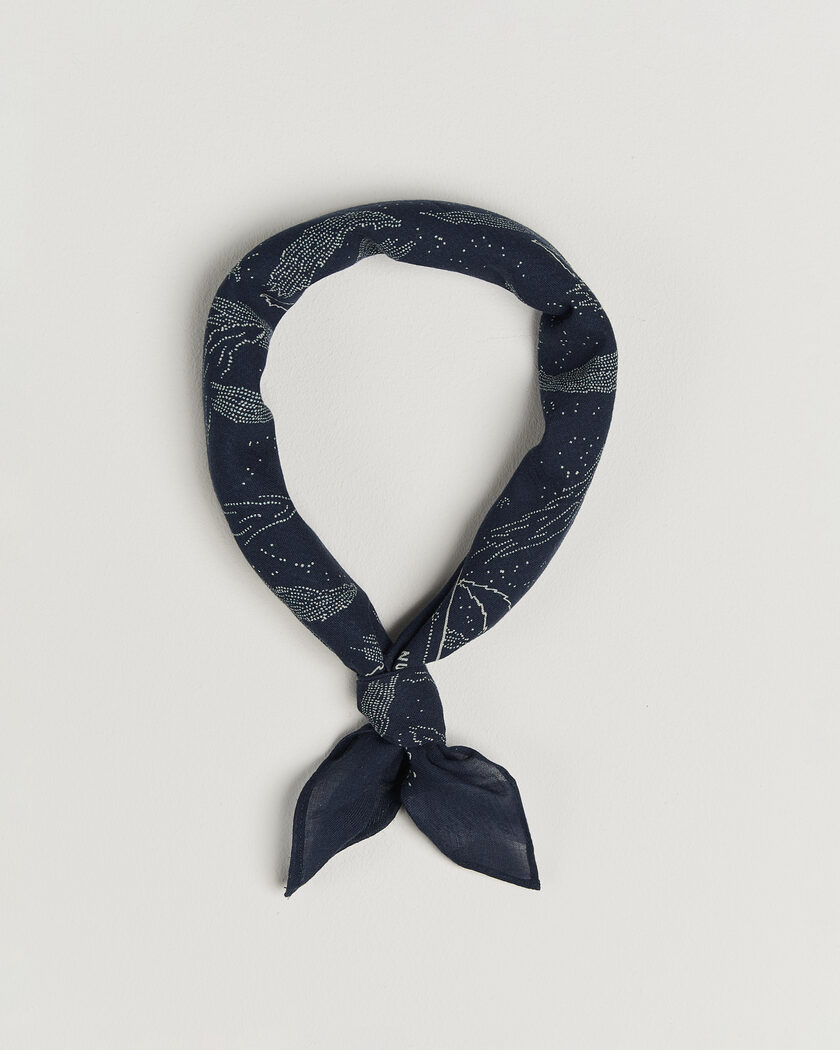 Nudie Jeans Ingrid Printed Bandana Blue – Blue