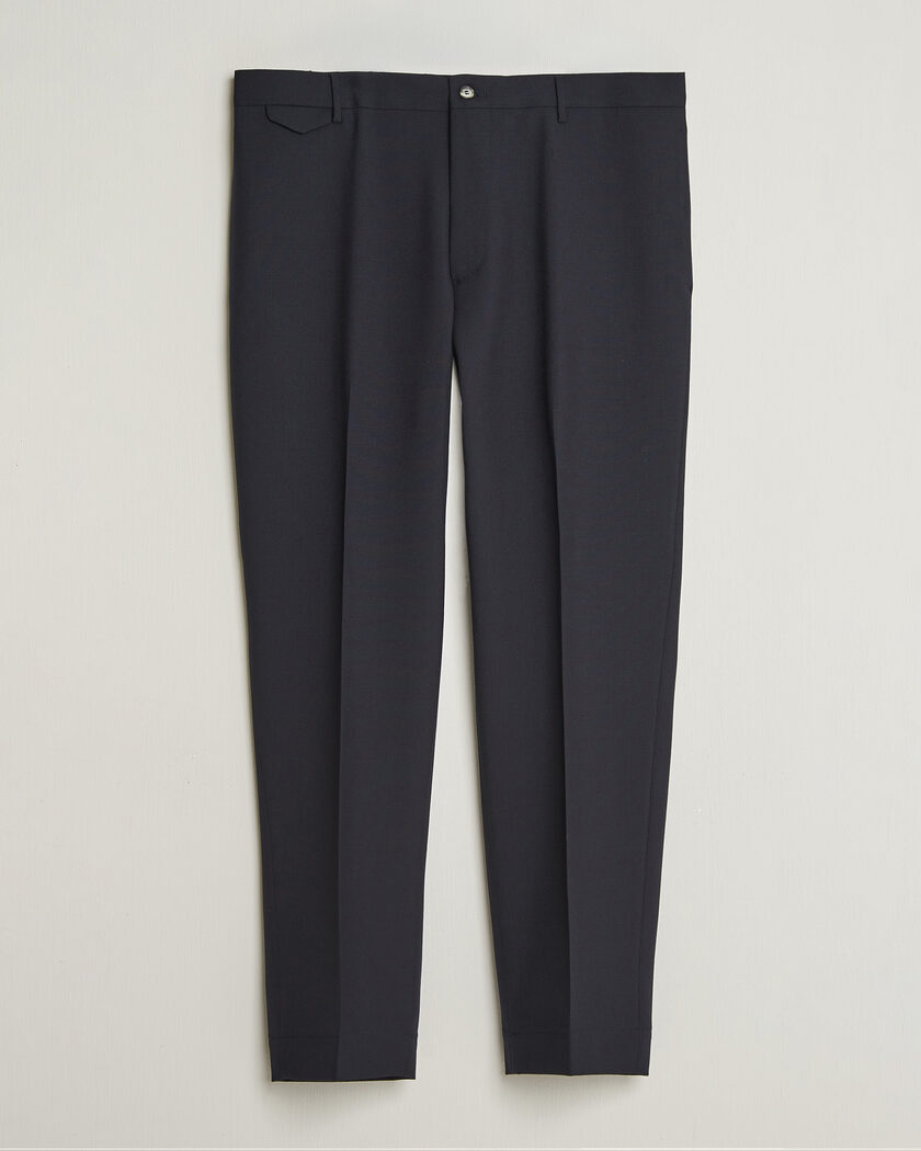 Santaniello Wool Trousers Navy – Blue