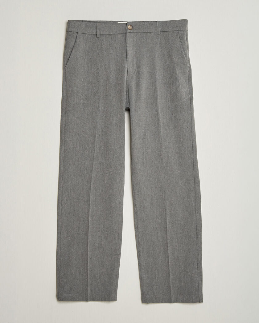 LES DEUX Como Solid Slack Pants Grey Melange – Grey