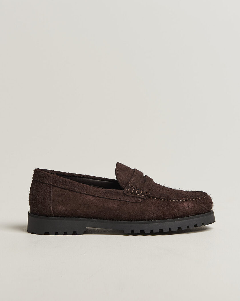 LES DEUX Hairy Suede Loafer Molé Brown – Brown