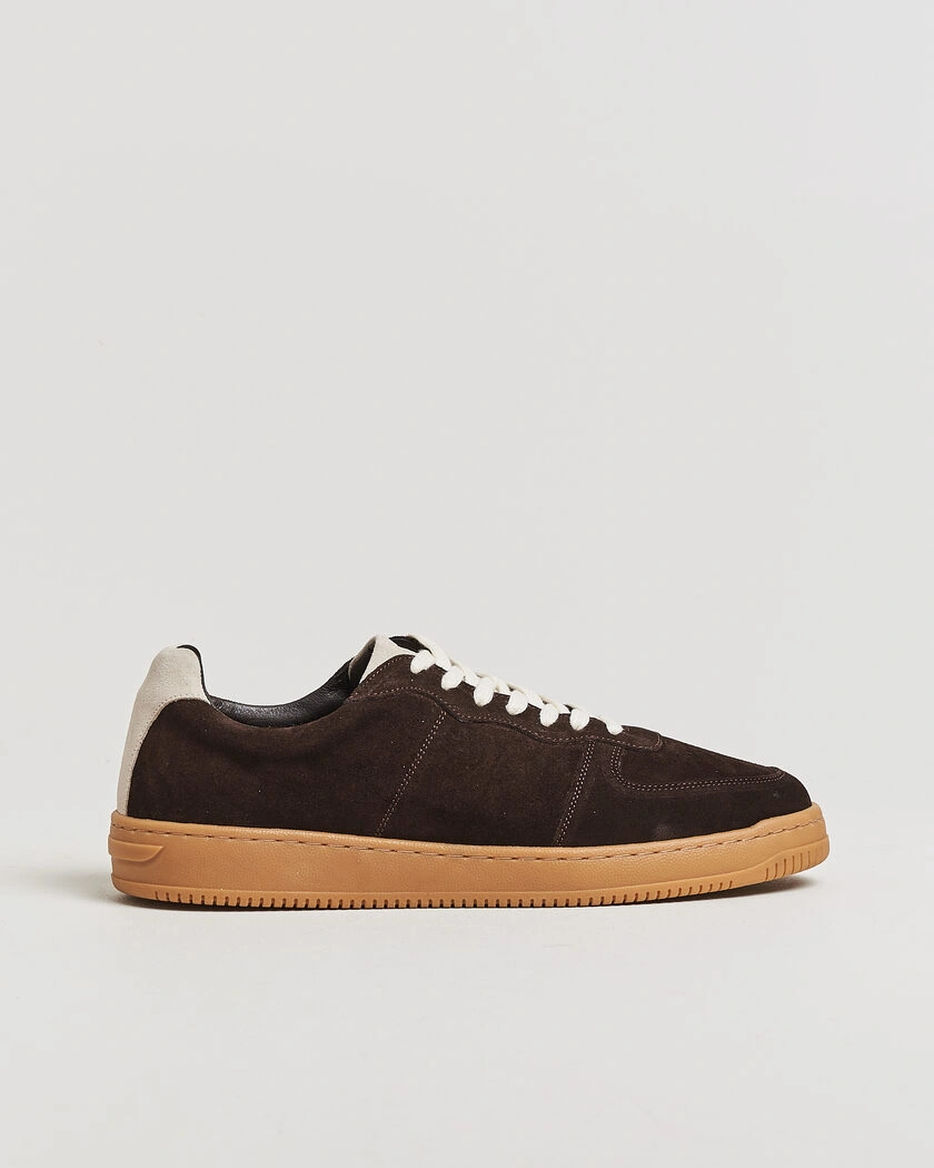LES DEUX Suede Sneaker Molé Brown – Brown