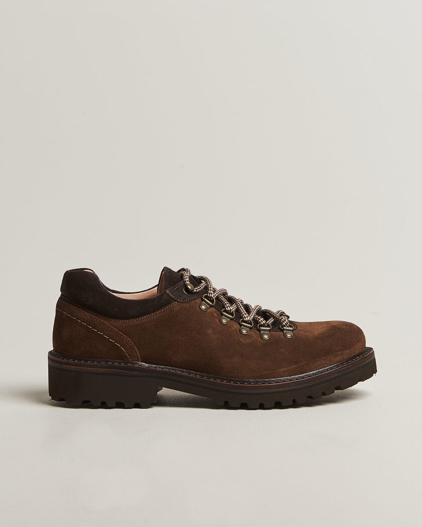 Astorflex Forflex Low Mountain Shoe Dark Khaki Suede – Brown