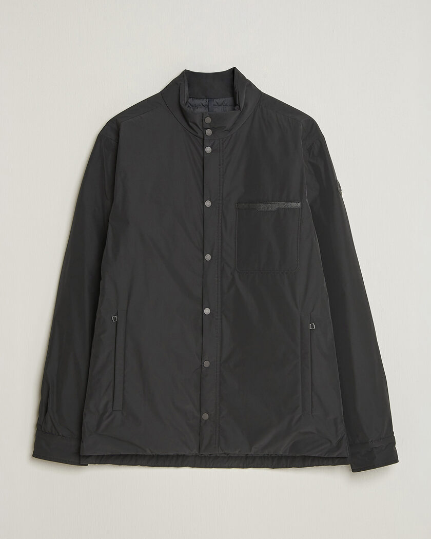 Stone Island Ghost Piece O-Ventile Jacket Navy Blue at CareOfCarl.com