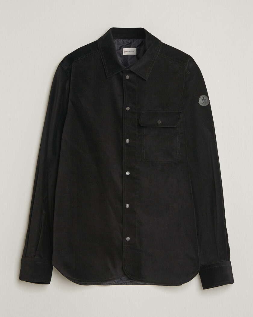 Moncler Corduroy Overshirt Black – Black
