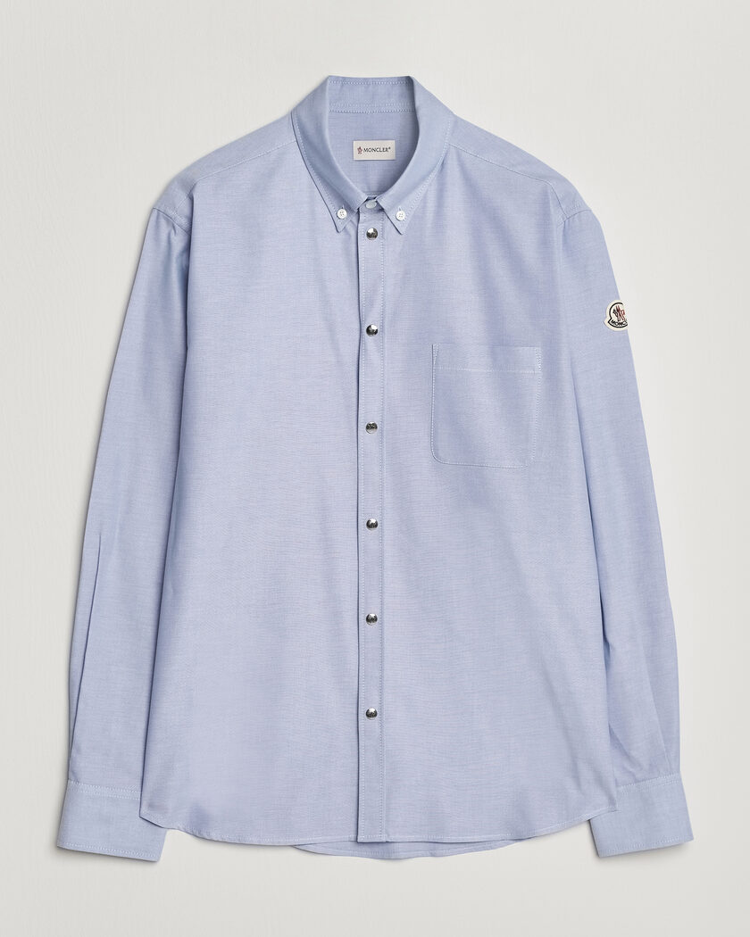 Moncler Popeline Shirt Light Blue – Blue